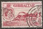 gibraltar - n 134  obliter - 1953