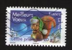 Timbre Oblitr Issu du carnet Meilleurs vux 2008 timbre 1 FRANCE Y&T 4120