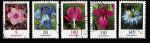 Allemagne - oblitr - 5 timbres usage courant (fleurs)
