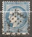 france - n 60  obliter - 1871
