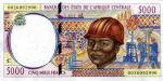 Etats d'Afrique Centrale Congo 2000 billet 5000 francs pick 104f neuf UNC
