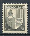 Timbre de ANDORRE FRANCAIS 1944 - 1946  Obl  N 97   Y&T  Armoiries  