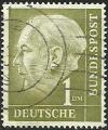 Alemania 1953-54.- Theodoro Heuss. Y&T 72. Scott 719. Michel 194xX.