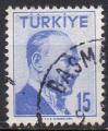 TURQUIE N° 1304 o Y&T 1956 Portrait d'Atatürk