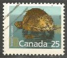 Canada - 1988 - Y&T n 1070 - Obli. - Castor - Mammifres - Faune