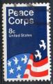 ETATS UNIS N 945 o Y&T 1972 Corps de la paix drapeau
