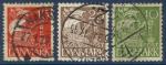 Danemark 1924 - 3 timbres usage courant (bteau)