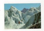 Carte postale 74 Haute Savoie : Mont-Blanc , corde dans le Glacier des Bossons
