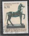1996 FRANCE 3014 oblitr, cachet rond, Bronze cheval, Neuvy en Sullias
