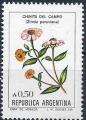 1985 ARGENTINE 1478** Fleur, zinnia, grosse valeur