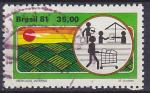 Timbre oblitr n 1462(Yvert) Brsil 1981 - Dveloppement agricole