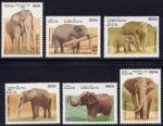 Srie de 6 TP neufs ** n 1275/1280(Yvert) Laos 1997 - Elphants
