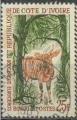 Cte d'Ivoire (Rp.) 1963 - Faune/Fauna : bongo (antilope), obl./used - YT 218 