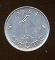 Pice Monnaie France  1 Ct  1964  pices / monnaies