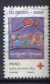 TIMBRE FRANCE 2007 - YT 4125 - Croix-Rouge, dessin d'enfant - Amour