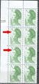 France Y&T 2423  petite et grande griffe sur les timbres de droite au milieux