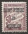  saint-pierre et miquelon - taxe n 16  neuf/ch - 1925/27