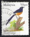 Malaisie 2005; Y&T n 1087 50c oiseau; Shama  croupion blanc