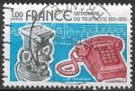 FRANCE - 1976 - Yt n 1905 - Ob - 100 ans premire liaison tlphonique