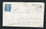Rare lettre de Bois de Juigné par Vitré ( Ille et Vilaine 1863 ) avec un n° 14B