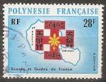 polynsie franaise - n 91  obliter - 1971 (pliure)