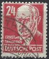 Allemagne - Emissions gnrales - 1948 - Yt n 40 - Ob - Ernst Thlmann 24 rouge