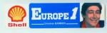 Christian BARBIER /  EUROPE 1 /  SHELL autocollant rare et ancien 