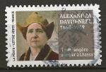 Anne 2022 timbres  issu de la srie Les grands navigateurs Alexandra Neel Rf 1