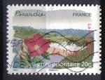  timbre FRANCE 2009 - FLORE DES RGIONS - YT A 301- LA ROSE ( PICARDIE )