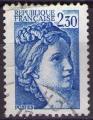 2156 - Sabine de Gandon 2.30f bleu - oblitr - anne 1981