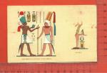 CPM  EGYPTE : Hieroglyphes, King Menephtah offering to god Amon-Ra