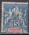 MADAGASCAR N 33 de 1896 oblitr TTB