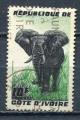 Cote d'Ivoire  obl  N 177   Faune  Elphants