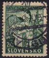 Slovaquie 1939 - Costume brodeuse, 2 1/2 K, obl - YT 48 