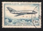 France 1965 Oblitr rond Used Stamp Aircraft Avion Mystre 20 Y&T 42