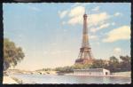 CPSM PARIS 16me La Tour Eiffel et la Seine