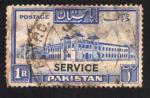 Pakistan 1948 Oblitr rond Used Htel Salimullah Hostel Dacca surcharge Service