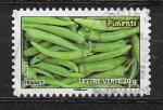 France oblitéré An 2012 Flore Légumes Y&T N° AA0741 cachet rond