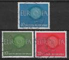 Allemagne - 1960 - Yt n 210/12 - Ob - EUROPA