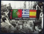 Portugal 2014 Bloc Drapeaux Portugal Grce et Espagne 25 Avril Dmocratie 