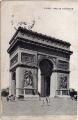 PARIS (75) - CPA, Arc de Triomphe, anime (cavalier, cariole  bras, calches) 