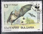Bulgarie 1989; Y&T n 3232, 13 ct, WWF, chauve souris