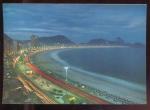 CPM Brsil RIO DE JANEIRO Vista noturna Atlantica na Praia de Copacabana