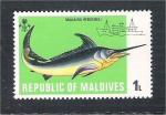 Maldive Islands - Scott 436 mh  fish / poisson