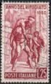 Italie/Italy 1960 - Anne Mondiale du Rfugi, tableau de Raphael - YT 807 