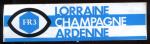 TELEVISION FR3 LORRAINE CHAMPAGNE ARDENNE AUTOCOLLANT publicitaire 