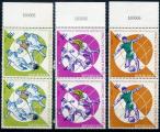 1966 2 x 3 timbres du serie 629/32**  Championnat mondial de football  -  voir 