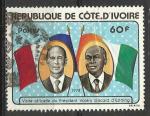 Cte d'Ivoire 1978; Y&T n 441; 60F visite du Prsident V.Giscard d'Estaing