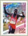 Timbre de 2000 sicle au fil du timbre - Le sport Carl Lewis 1984 Y&T n 3372
