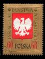 Pologne Yvert N1539 Oblitr 1966 Armoiries Aigle